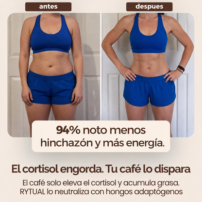 RYTUAL® - Café a base de hongos | Regulá tu cortisol, reducí tu hinchazón, recuperá tu energía.